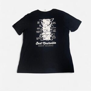 East Nashville Beer Works Brewery men’s xl black graphic t shirt